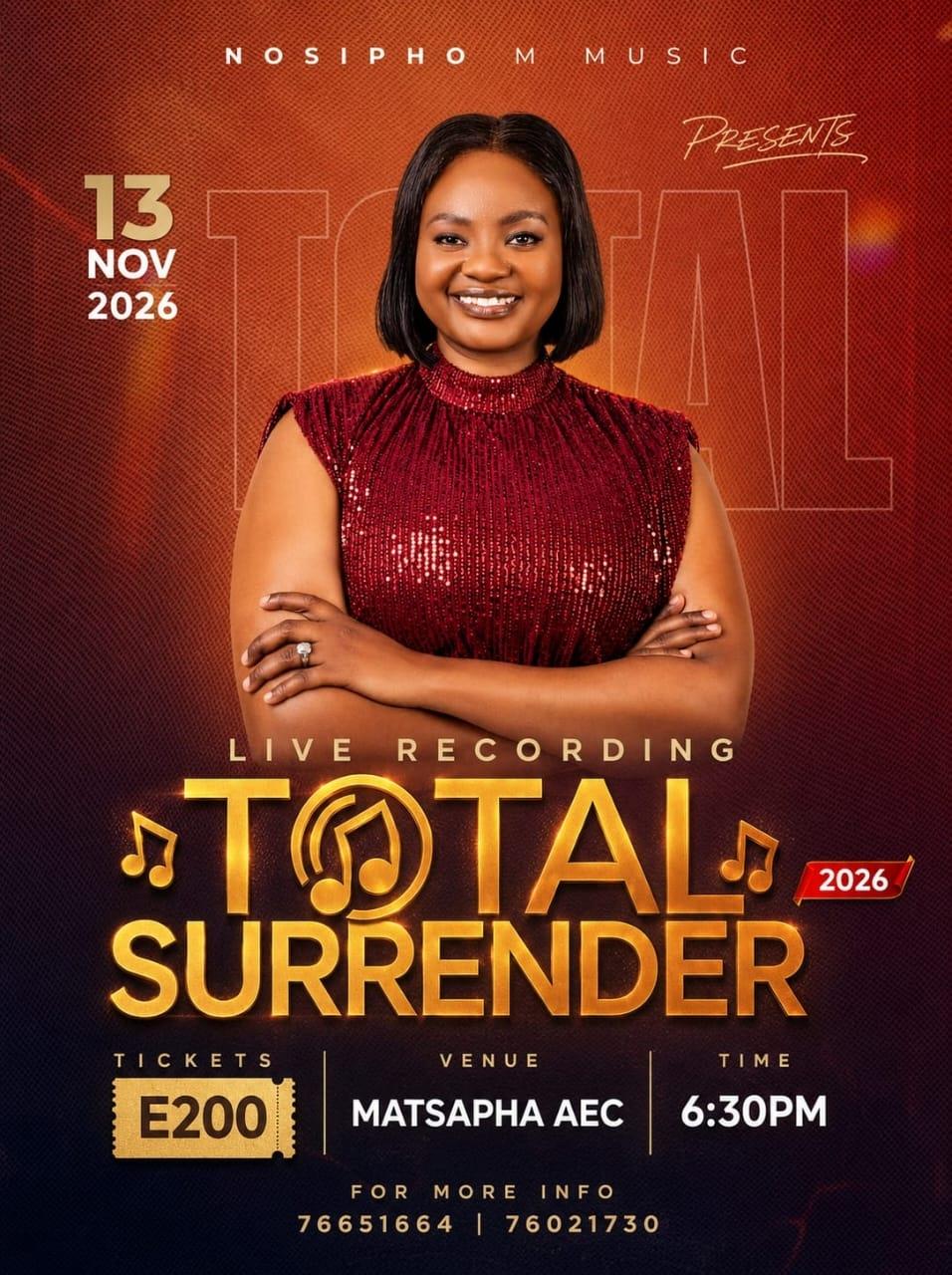 Total Surrender Live Recording 2026 Pic
